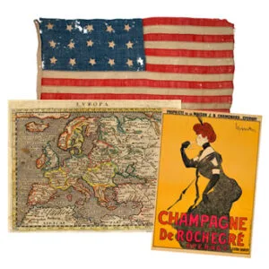 ANTIQUE FLAGS, OLD MAPS & VINTAGE POSTERS